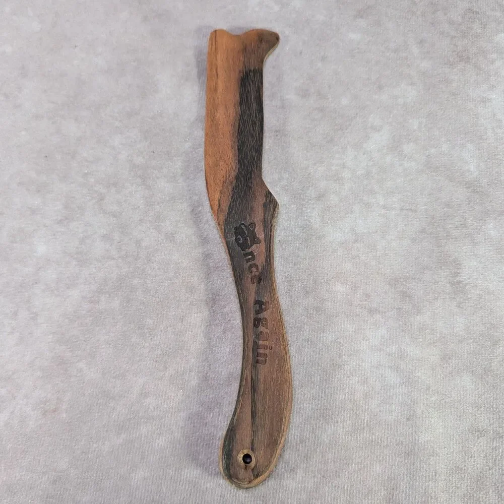 Grandpa Witmer's Old Fashioned Peanut Butter Mixer Lid Crank & Wood Jar Scraper